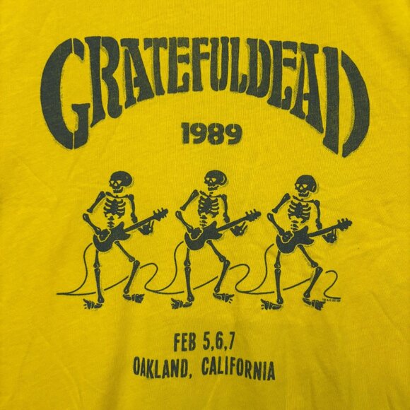Grateful Dead Uncle Sam 1989 Oakland Rock Show Band Tee L - Picture 2 of 4